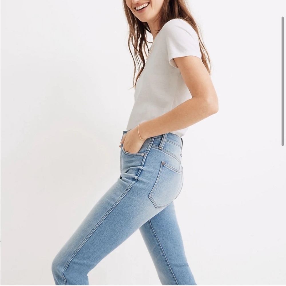 Perfect Madewell 10" High Rise Skinny Crop Jeans 27 - Picture 3 of 8
